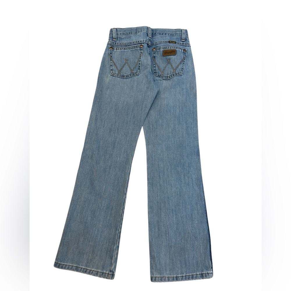 Wrangler Retro Relaxed Boot BRT200W Light Wash Western Cowboy Jeans boys size 11